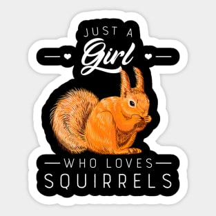 Cute Squirrel Whisperer Sticker